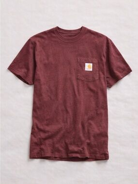 Carhartt Original Fit Pocket Tee Burgundy Men’s Large Heavyweight